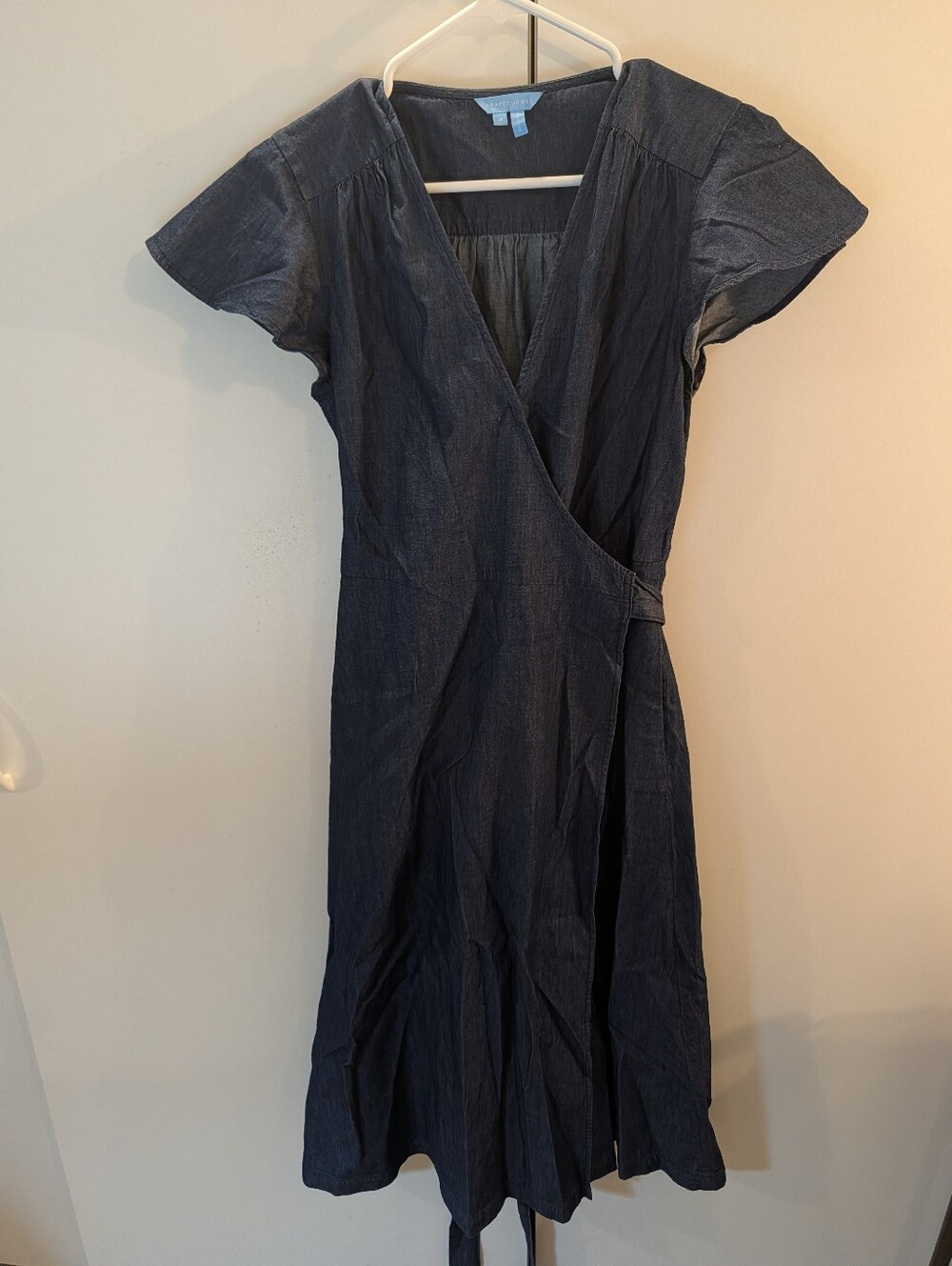 Draper James Lightweight Denim Wrap Dress - Woman's Size 4